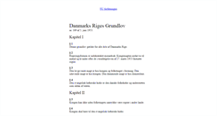Desktop Screenshot of grundloven.dk