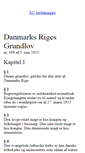 Mobile Screenshot of grundloven.dk