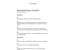 Tablet Screenshot of grundloven.dk